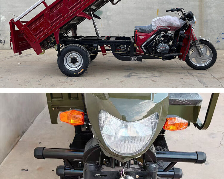 Made in China New High-speed Heavy-duty 200cc Open Cargo Tricycle Motorcycle Agricultural Use Gasoline Powered