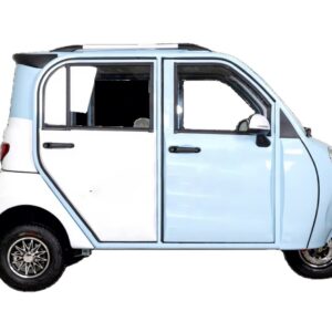 Mini Electric Closed Tricycle with Four Doors Three Wheels >1000W Power 30-50Km/h Speed for Adult Passenger