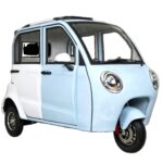 Mini Electric Closed Tricycle with Four Doors Three Wheels >1000W Power 30-50Km/h Speed for Adult Passenger - image 2
