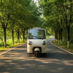 Mini Electric Closed Tricycle with Four Doors Three Wheels >1000W Power 30-50Km/h Speed for Adult Passenger - image 5
