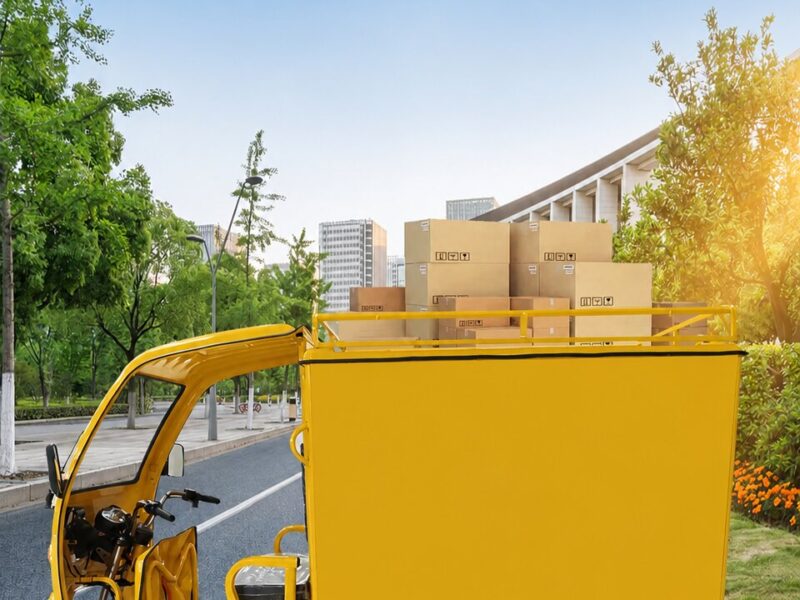 Multi-functional Cheap Thickened Cargo Hold 3 Wheel Enclosed 800w Electric Tricycles for Box