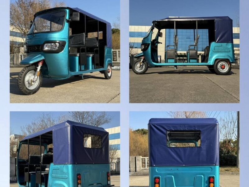 New Arrival 1000W TVS Motor Electric Open Body 3-Wheel Passenger Bike 60V Bajaj Africa Keke Bajaj with Common Features
