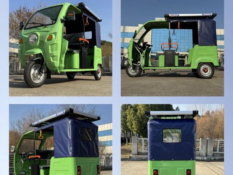 New Arrival 1000W TVS Motor Electric Open Body 3-Wheel Passenger Bike 60V Bajaj Africa Keke Bajaj with Common Features