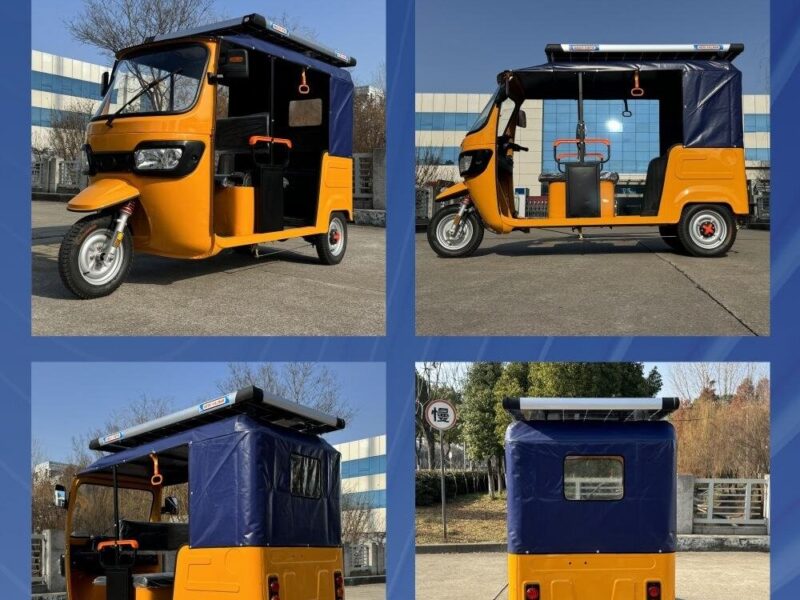 New Arrival 1000W TVS Motor Electric Open Body 3-Wheel Passenger Bike 60V Bajaj Africa Keke Bajaj with Common Features