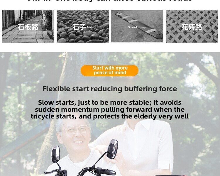 New Design Factory Direct 60V 600W 800W Super Powerful Battery Tricycle Recreational Electric Trike for Adults