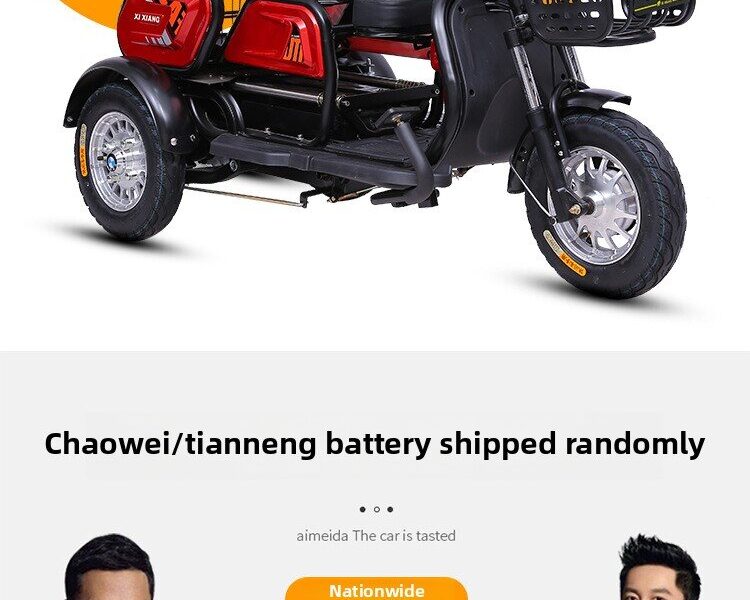 New Design Factory Direct 60V 600W 800W Super Powerful Battery Tricycle Recreational Electric Trike for Adults