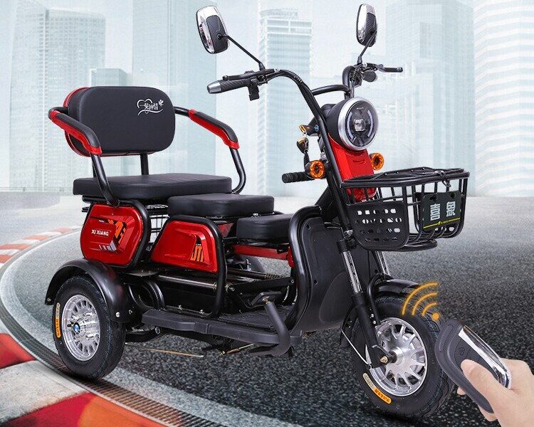New Design Factory Direct 60V 600W 800W Super Powerful Battery Tricycle Recreational Electric Trike for Adults