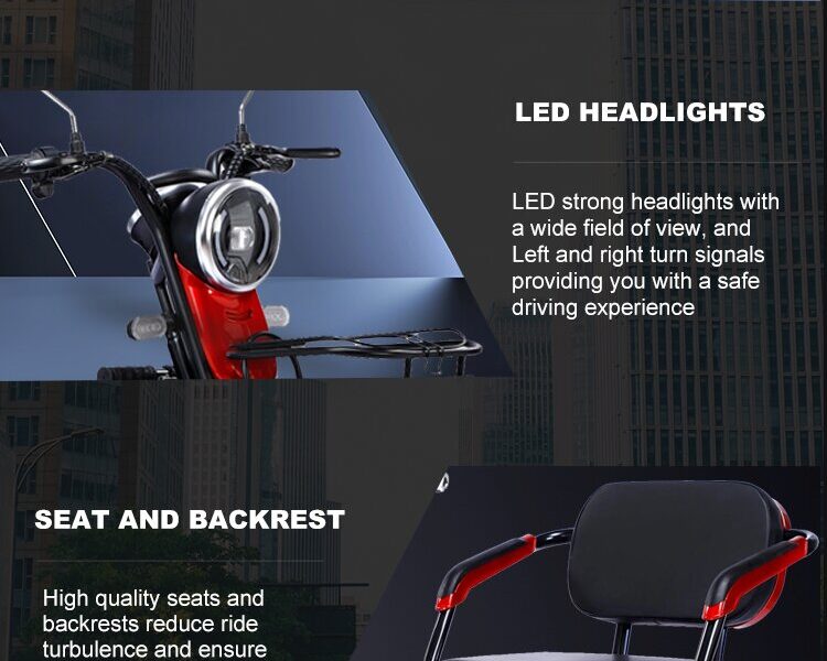 New Style Double Seat Adult 3 Wheel Bicycle Electric Tricycles Tricycle Battery