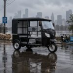 New Style Fully Motor Gasoline Passenger Tricycle Fuel Oil Three Wheels Motorcycle for Taxi - image 4