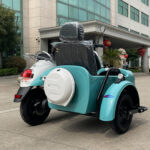 New Styles Wholesale Three Wheels Electric Sidecar Tricycle for Adults Side Bucket Carries 3 People - image 3