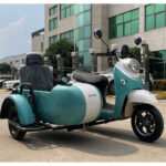 New Styles Wholesale Three Wheels Electric Sidecar Tricycle for Adults Side Bucket Carries 3 People - image 6