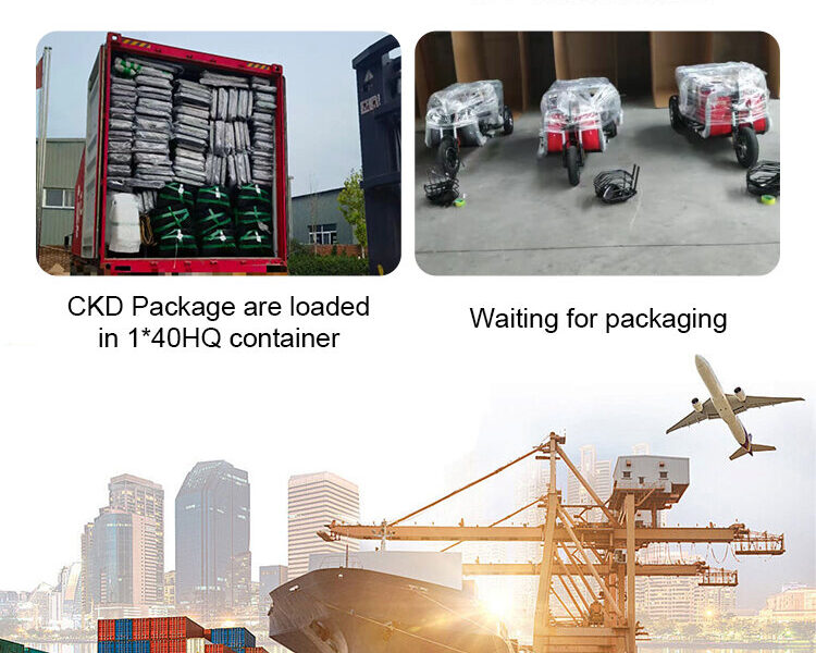 Open Body Adult Electric Tricycle with 500W-1200W Motor 35km/h Speed & 200kg Payload
