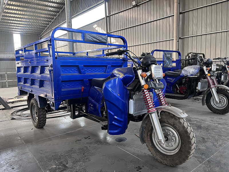 150cc Gasoline Powered Cargo Loading Farm Transport Three Wheel Tricycle