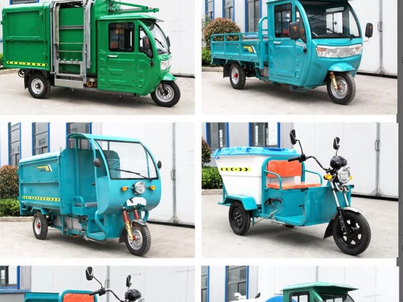 Open Three-Wheel Electric Tricycles Customized Color 1500W Cargo Delivery Vehicle 400kg+ Payload 70-90km Range