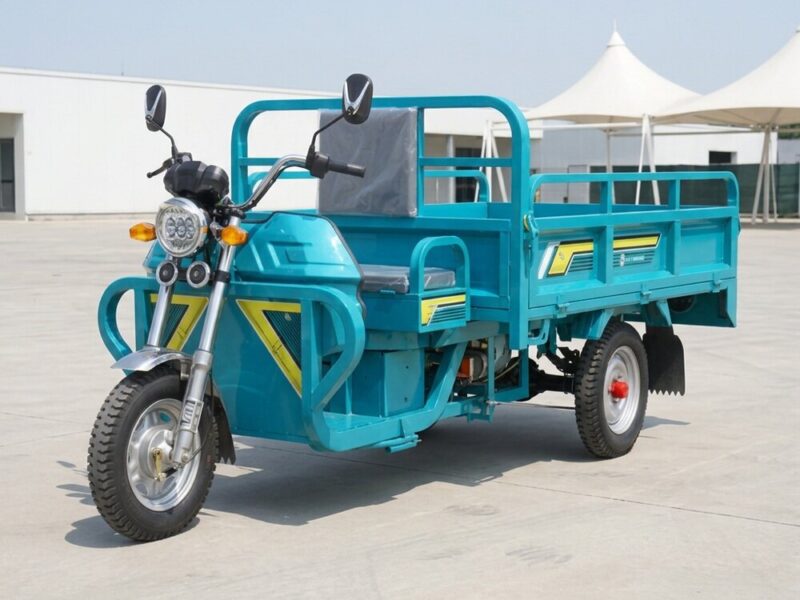 Open Three-Wheel Electric Tricycles Customized Color 1500W Cargo Delivery Vehicle 400kg+ Payload 70-90km Range