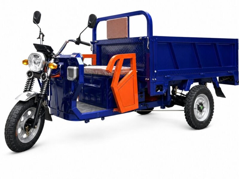 Over 1000W Electric Cargo Tricycle Over 60V Open Body Three Wheel Utility Vehicle 54km/h 90km Range 25 Degree Climbing
