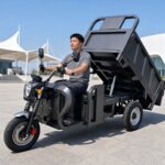 Over 1000W Over 60V Electric Cargo Tricycle Open Body Three Wheel Utility Transport Vehicle Tilting Bed 54km/h - image 4