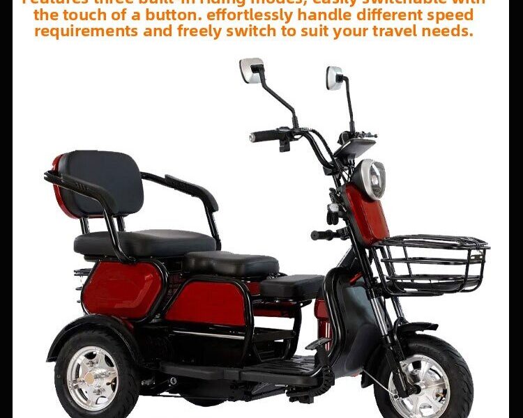 Own Factory Cross-border Wholesale Open Electric Tricycle for Adults Elderly Cargo Use <200W Power 30km/h Speed 100-200kg
