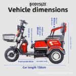 Own Factory Cross-border Wholesale Open Electric Tricycle for Adults Elderly Cargo Use <200W Power 30km/h Speed 100-200kg - image 2