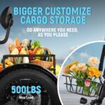 Qlife Triker Plus Folding 3 Wheels Trike Ebike Electric Cargo Bike Tricycle for Adult - image 4