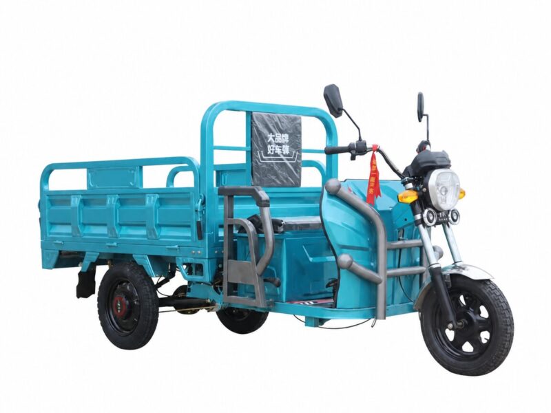 Reliable and Safe 3-Wheel Open Body Tricycle with 60V Electric Motor Prioritizing Cargo Use Heavy-Duty 400kg Payload Capacity