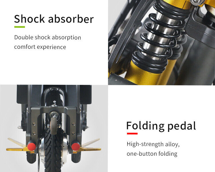 Small Folding Inverted Trike, Adult & Teen Commuter, Dual Battery, Ultra-Light Electric Tricycle for Parent-Child