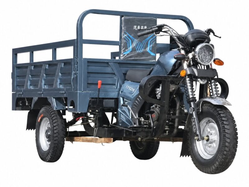 Three-wheeled Motorcycle with Gasoline Engine, Agricultural Dump Air-cooled Tricycle/ Water Cooled Customizable
