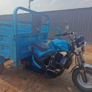 Three Wheels Gasoline Fuel Engine 200cc Cargo Tricycle with Open Deep Van Delivery Motorcycle Petrol Truck for Adults