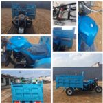 Three Wheels Gasoline Fuel Engine 200cc Cargo Tricycle with Open Deep Van Delivery Motorcycle Petrol Truck for Adults - image 4