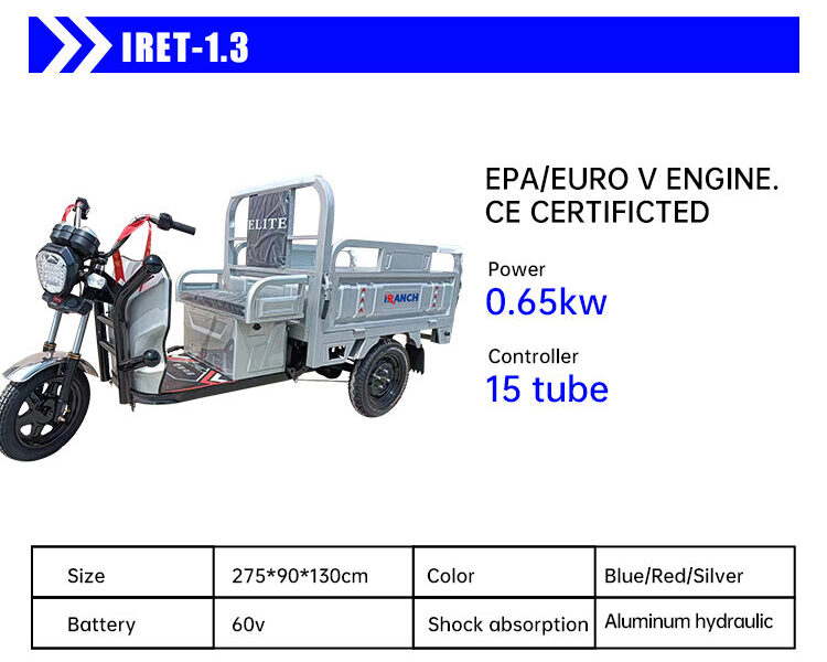Economical and Efficient Open Body 3-Wheel Tricycle with 400kg Payload Capacity for Business Cargo Use and Budget