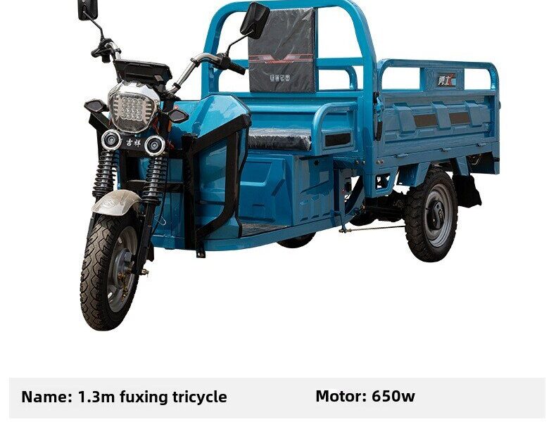 Wholesale 850W-1000W Electric Cargo Tricycle 60V 3-Wheel Bike for Adults with Open Body Electric Motorcycle Tricycle