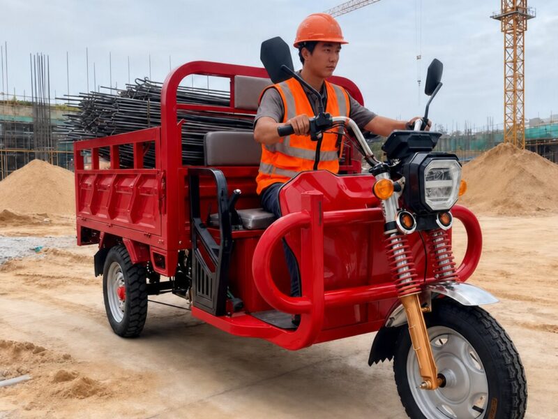 Wholesale Heavy Duty Electric Tricycle High Performance Daily Use Farm Cargo Truck Open Body Frame Dumper Trike drop-side bed