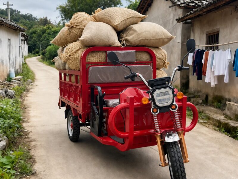Wholesale Heavy Duty Electric Tricycle High Performance Daily Use Farm Cargo Truck Open Body Frame Dumper Trike drop-side bed