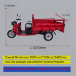Wholesale Heavy Duty Electric Tricycle High Performance Daily Use Farm Cargo Truck Open Body Frame Dumper Trike drop-side bed - image 4
