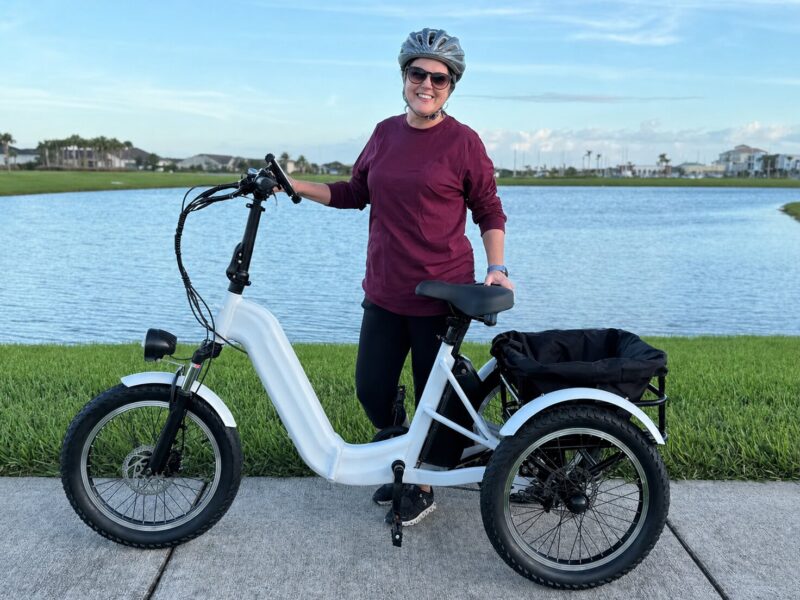 Wholesale Heavy Duty Fat Tire Electric Trike Folding 3 Wheel Electric Bike for Adults with Rear Rack